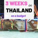 Are you planning a trip to Thailand? Then take a read of my 3 week Thailand Itinerary. This backpacking guide will help you make the most of your time backpacking Thailand. #backpackingthailand #thailand #thailandtravelguide #ThailandItinerary