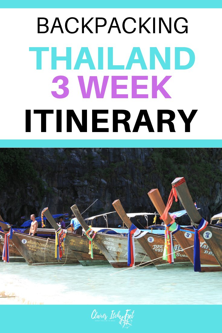 Are you planning a trip to Thailand? Then take a read of my 3 week Thailand Itinerary. This backpacking guide will help you make the most of your time backpacking Thailand. #backpackingthailand #thailand #thailandtravelguide #ThailandItinerary