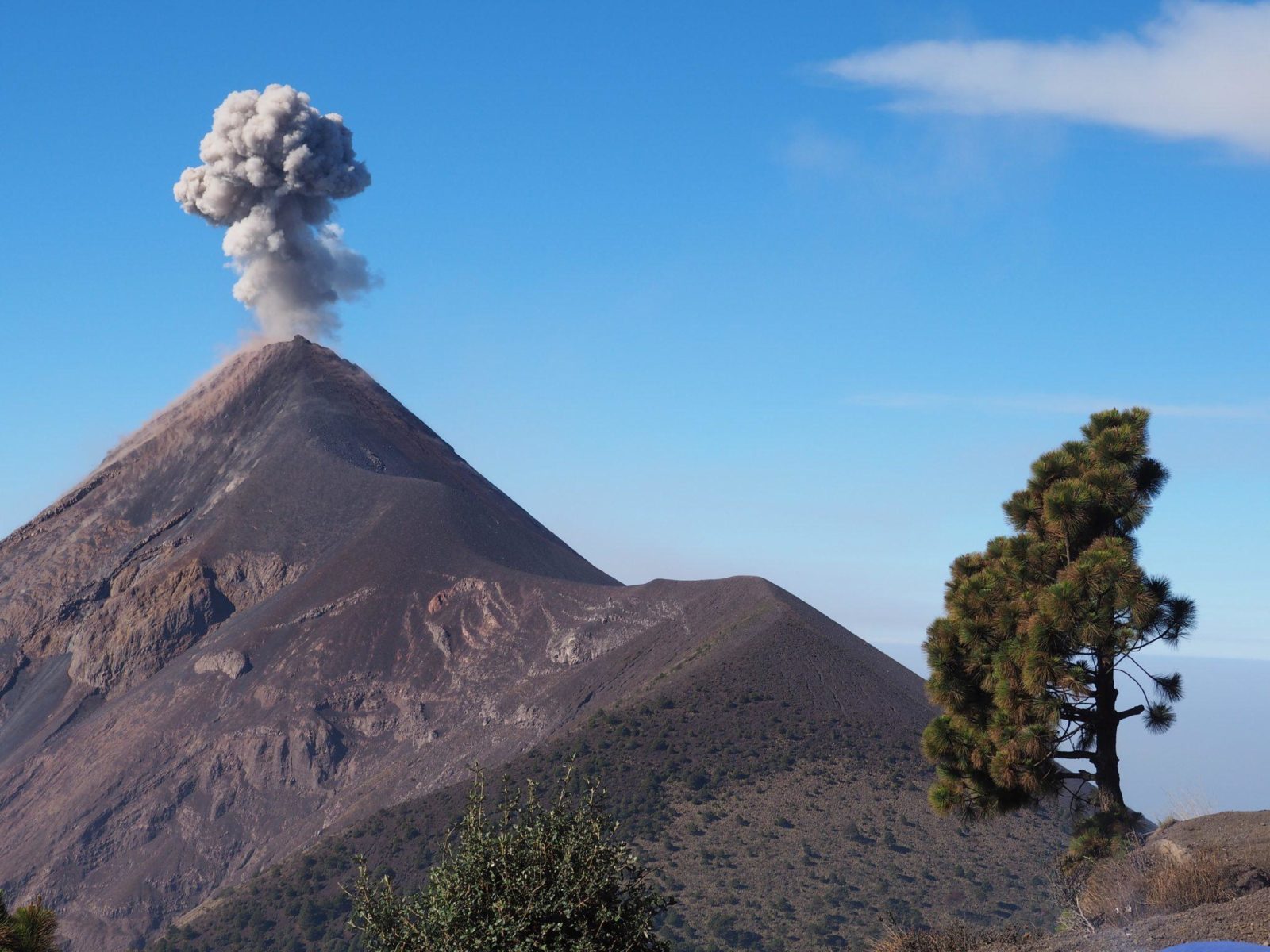 Visiting Guatemala, you will encounter the fascinating sight of a smoking mountain.