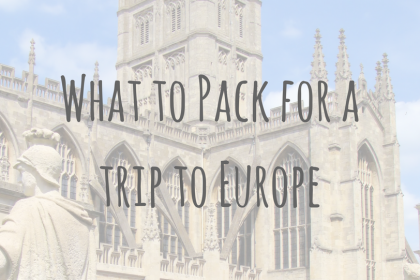 What’s in my Bag _ Packing advice for Europe What's in my Bag | Packing advice for Europe