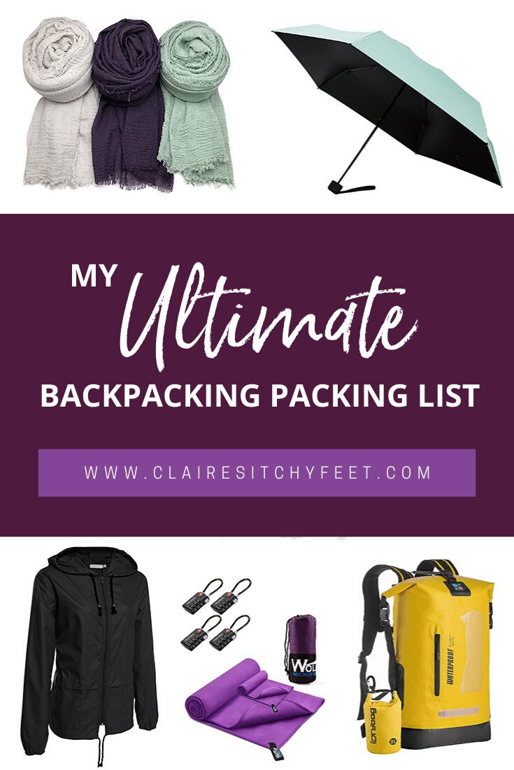 My ultimate backpacking packing list guide.