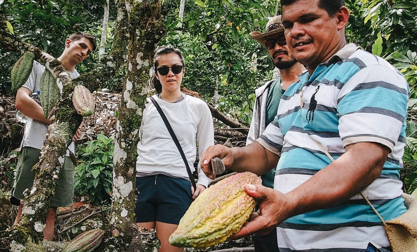 Then it’s time to hike down the river for the best lunch I’ve eaten in Colombia. I’ve got a real thing about plastic so getting my lunch given to me wrapped in a banana leaf was a big win!