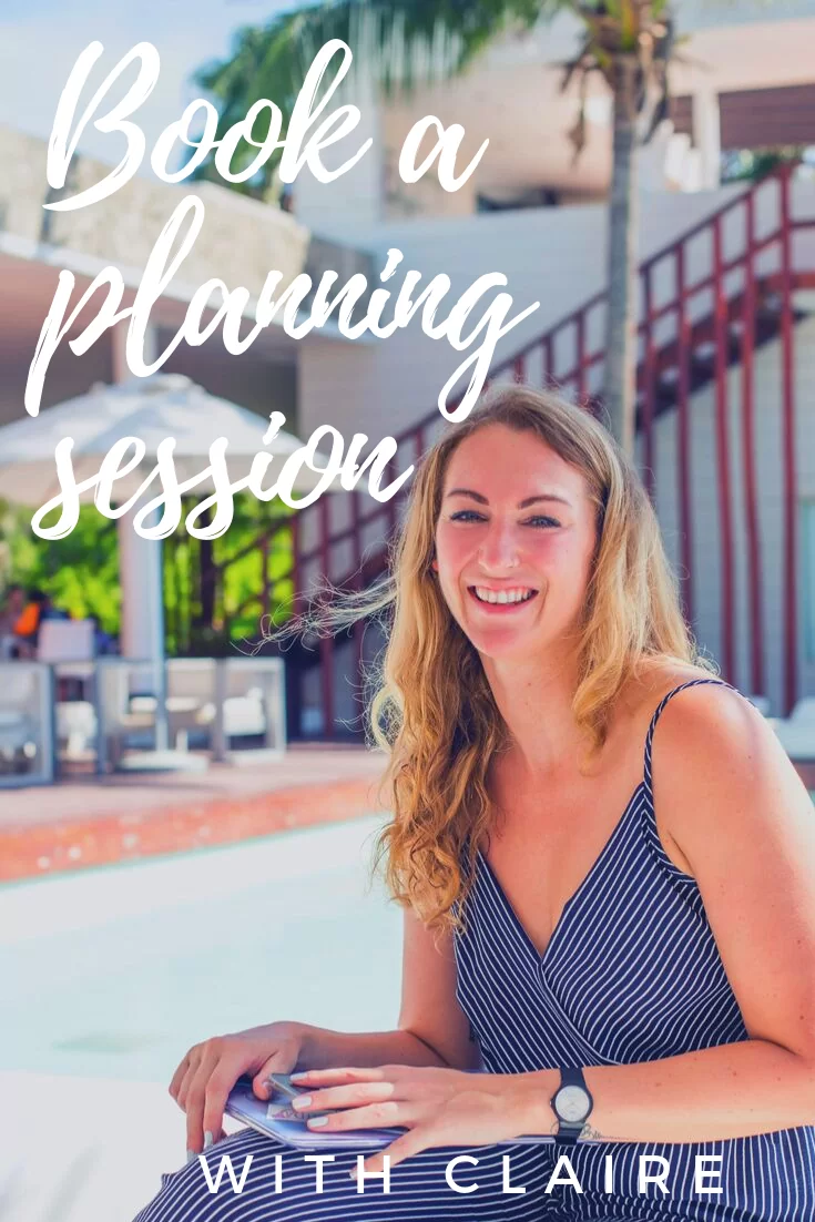 Book a travel planning session with Claire