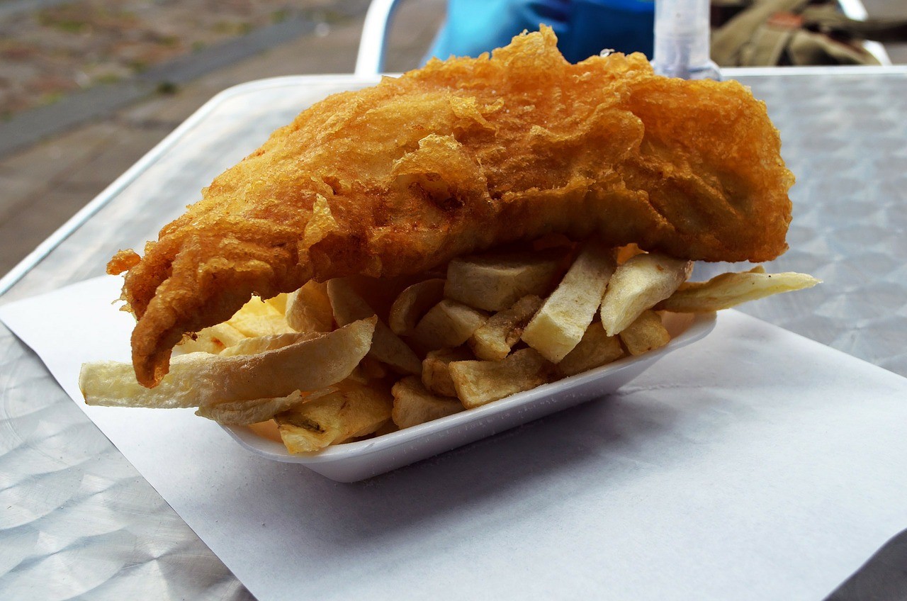 London local food British fish and chips