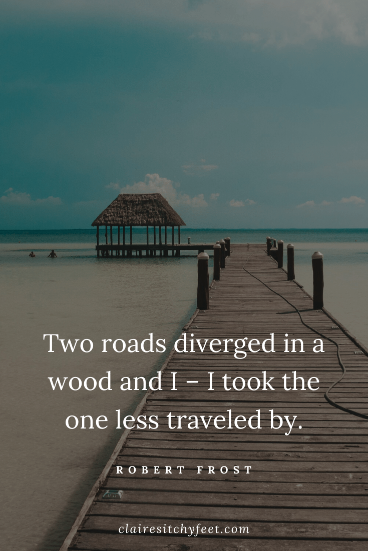 The Best Short Quotes For Instagram Travel Captions | Travel Quotes for Instagram | Robert Frost