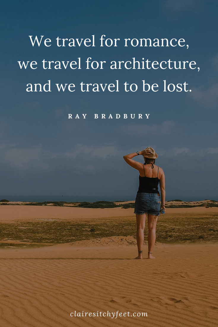 The Best Short Quotes For Instagram Travel Captions | Travel Quotes for Instagram | Ray Bradbury