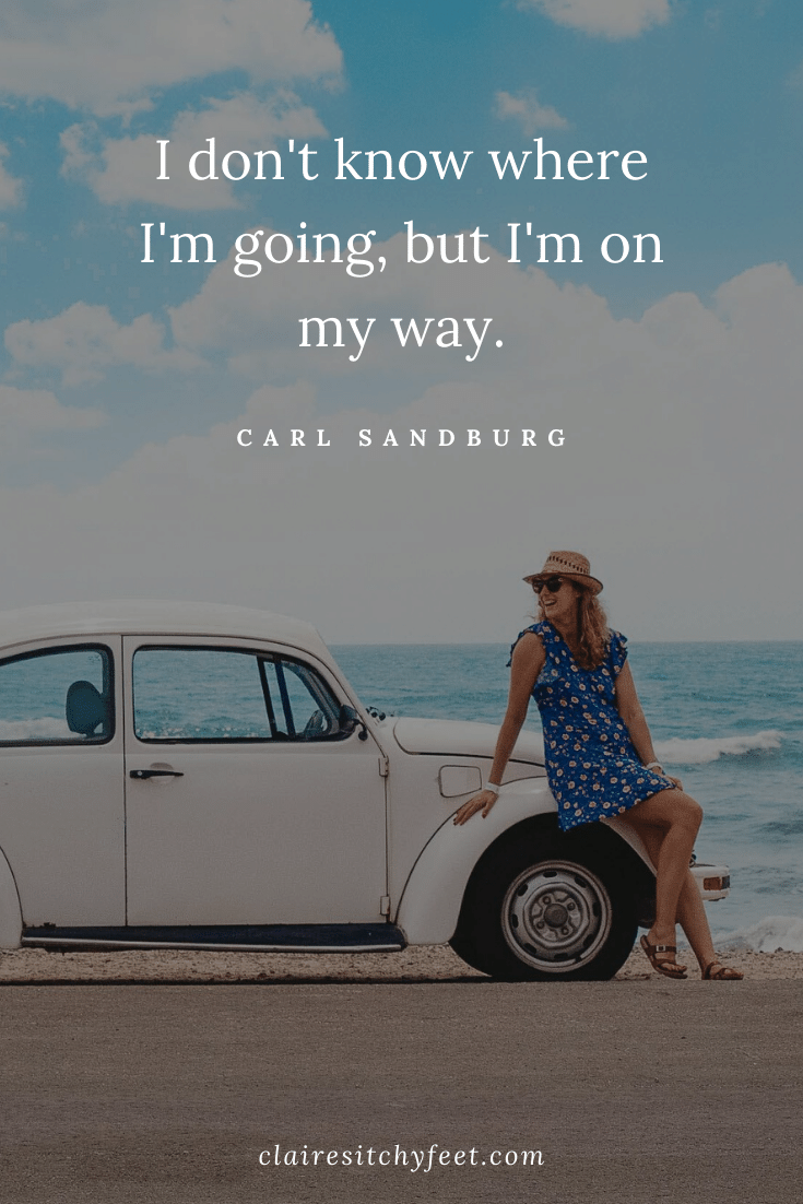 The Best Short Quotes For Instagram Travel Captions | Travel Quotes for Instagram | Carl Sandburg