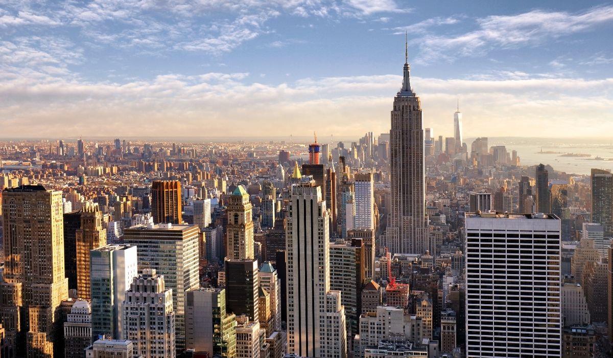 Enjoy a breathtaking view of New York City from the top of the Empire State Building during a weekend getaway in the city.