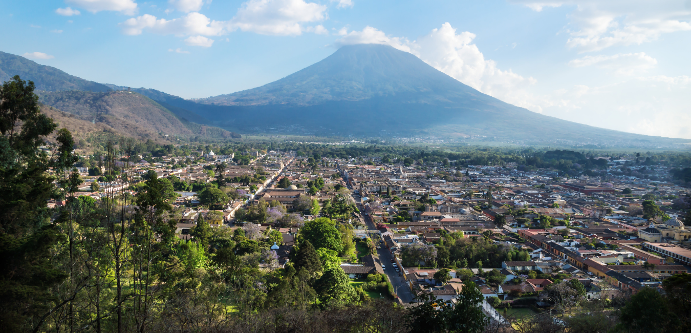 View from Cerro de La Cruz- Antigua Guatemala