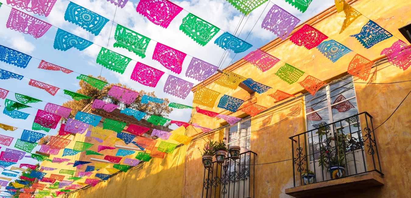 A colorful street in Mexico | Travel tips for Mexico | Mexico travel