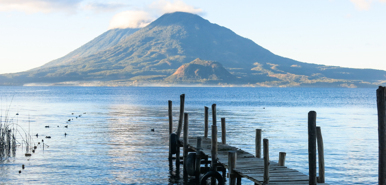 Lake Atitlan Landscape in the morning