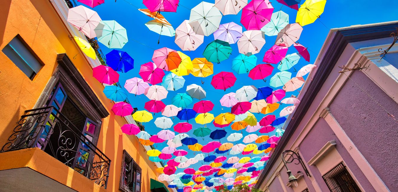 things to see in guadalajara | tlaquepaque umbrellas