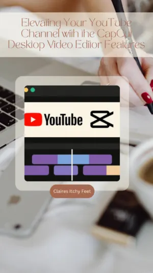 Woman using YouTube editing software on laptop