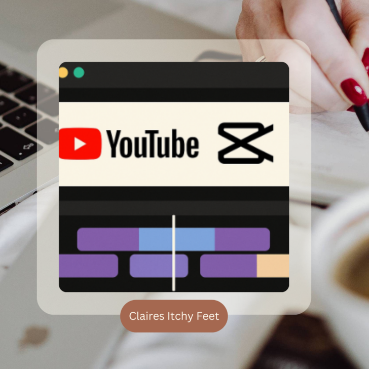 Woman using YouTube editing software on laptop