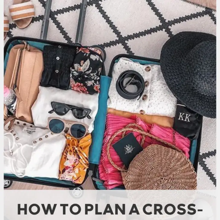 Packing suitcase for budget cross-country road trip