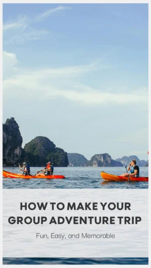 Kayakers navigating scenic marine landscape