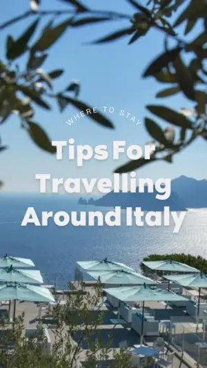 Seaside restaurant in Italy under olive trees