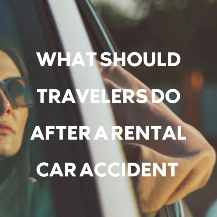 Woman in car sunglasses, advice for rental car accidents