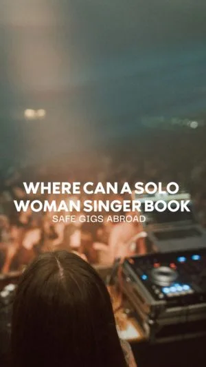 Focus on music equipment with blurred concert background