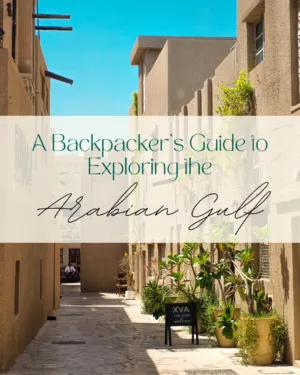 Book cover for A Backpacker's Guide to the Arabian Gulf.