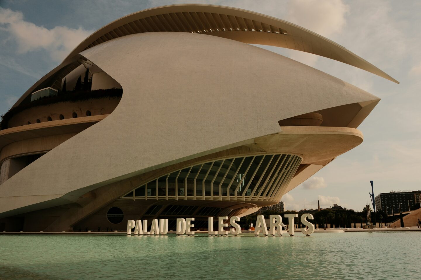 Palau de les Arts futuristic architecture in Valencia